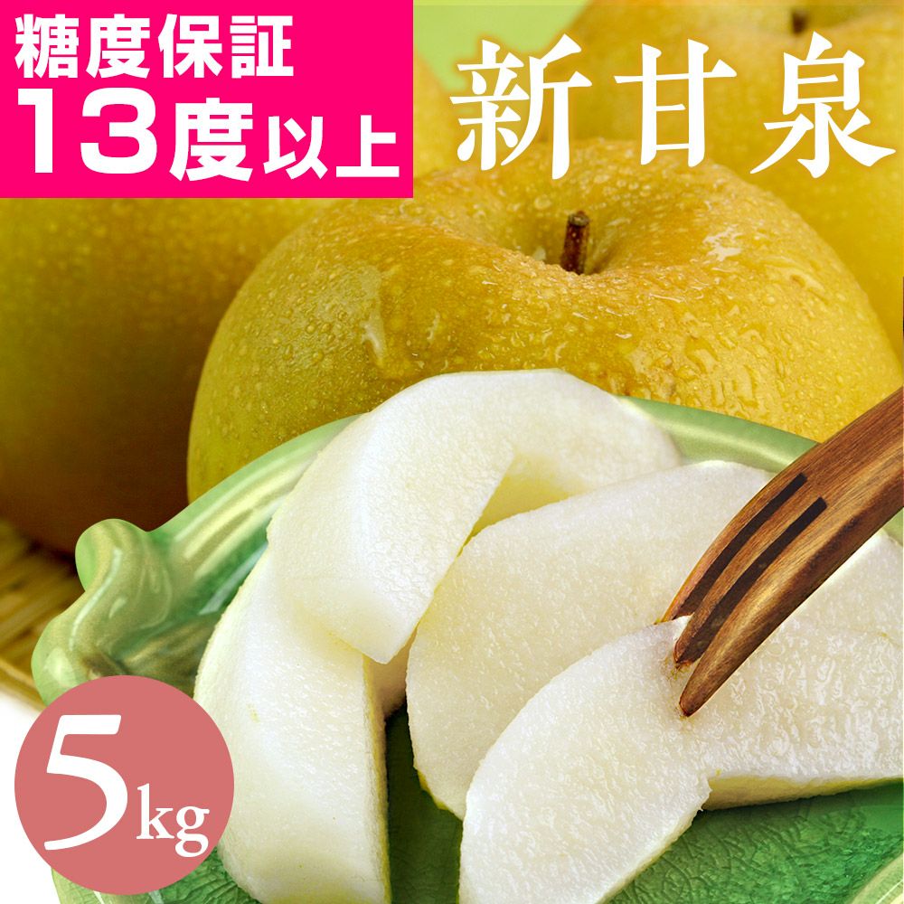 鳥取県産 新甘泉（しんかんせん）5kg詰（8～18玉入） 梨 赤秀 送料無料