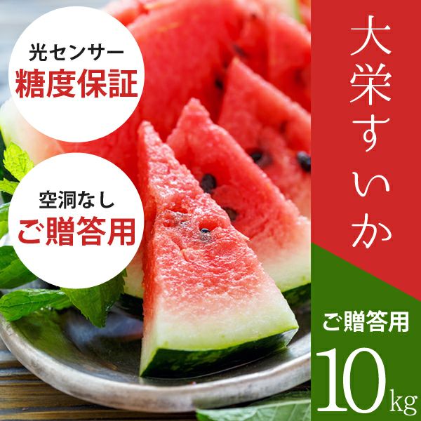 本日大サービスきたー‼️5500→ジャスト5000円日本一の大栄すいかSP特大10 大栄すいか10kg前後（超大玉サイズ）×1玉 鳥取県産 ご贈答用大栄スイカ