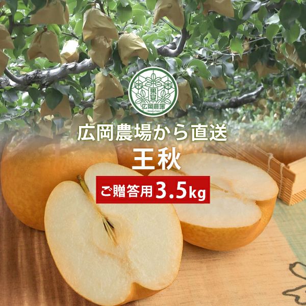 梨　王秋　家庭用　20㎏ ご自宅用】鳥取県産 王秋梨(おうしゅうなし）3.5kg（5～6玉）: 全農