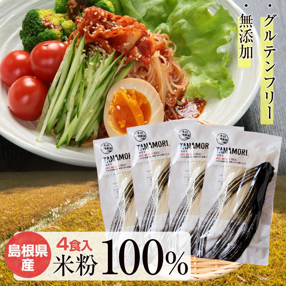 10割米粉麺「TAMAMORI」4食入 小麦粉不使用 グルテンフリー 無添加